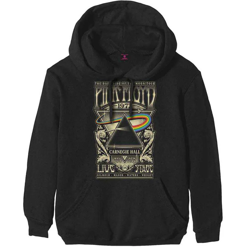 PINK FLOYD - CARNEGIE HALL POSTER - Pullover Hoodie Black made by Spiral Direct