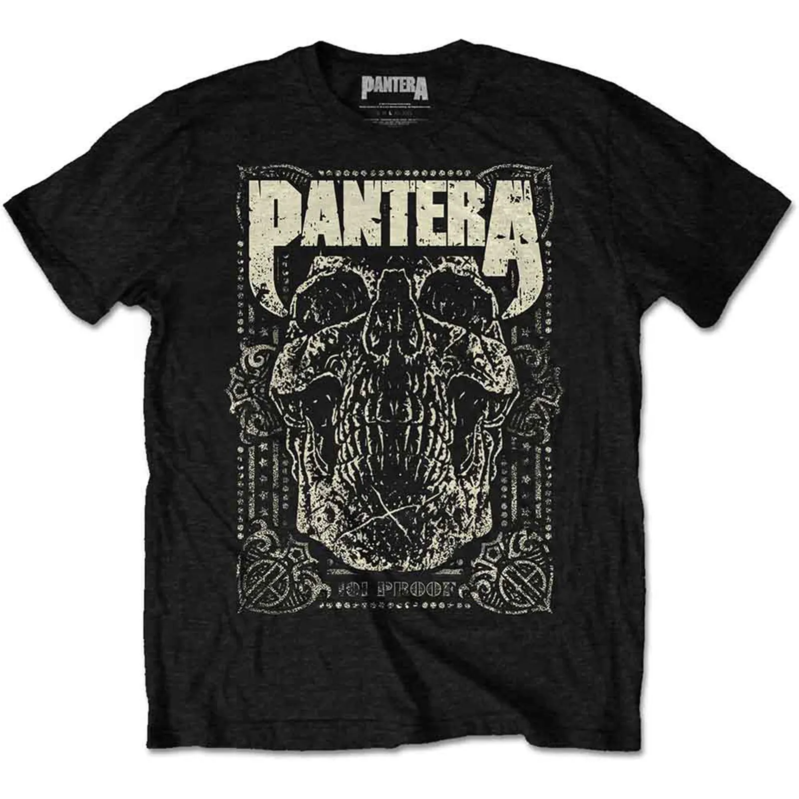 PANTERA - 101 PROOF SKULL - T-Shirt Black sold by Spiral Direct