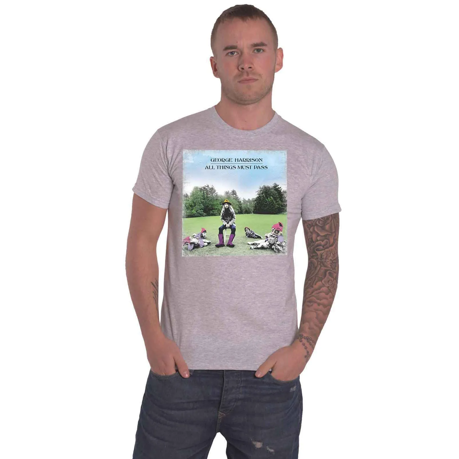 GEORGE HARRISON - ALL THINGS MUST PASS - T-Shirt Grey sold by Spiral Direct product image thumbnail 2