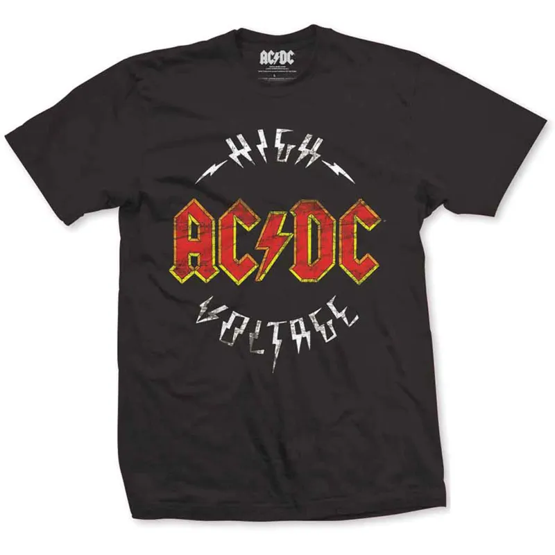 AC/DC - HIGH VOLTAGE - T-Shirt Black made by Spiral Direct