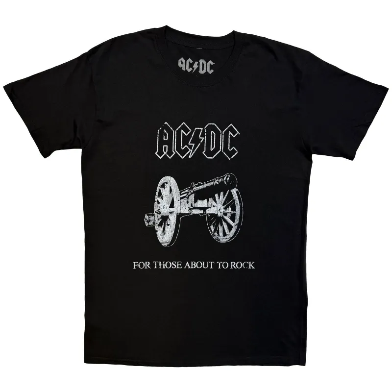 AC/DC - ABOUT TO ROCK - T-Shirt Black made by Spiral Direct