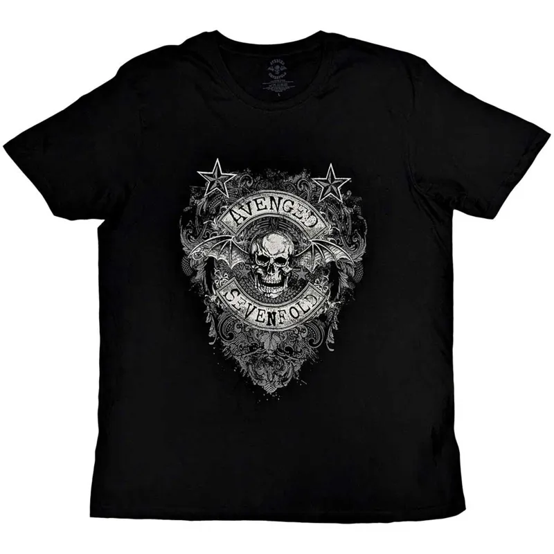 AVENGED SEVENFOLD - STARS FLOURISH - T-Shirt Black sold by Spiral Direct