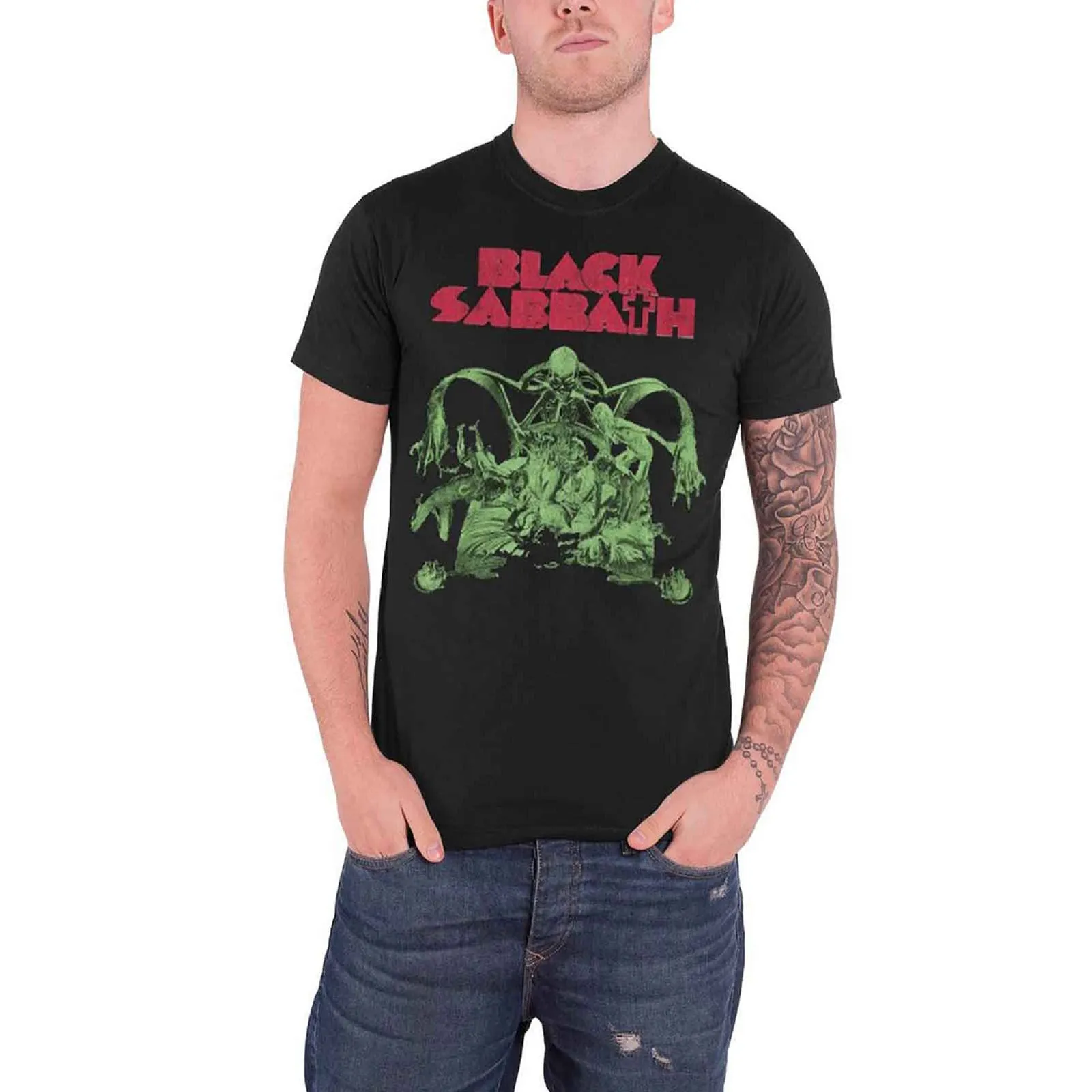 BLACK SABBATH - SABBATH CUT-OUT - T-Shirt Black sold by Spiral Direct product image thumbnail 2
