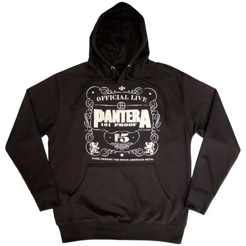 PANTERA - 101 PROOF - Pullover Hoodie Black made by Spiral Direct
