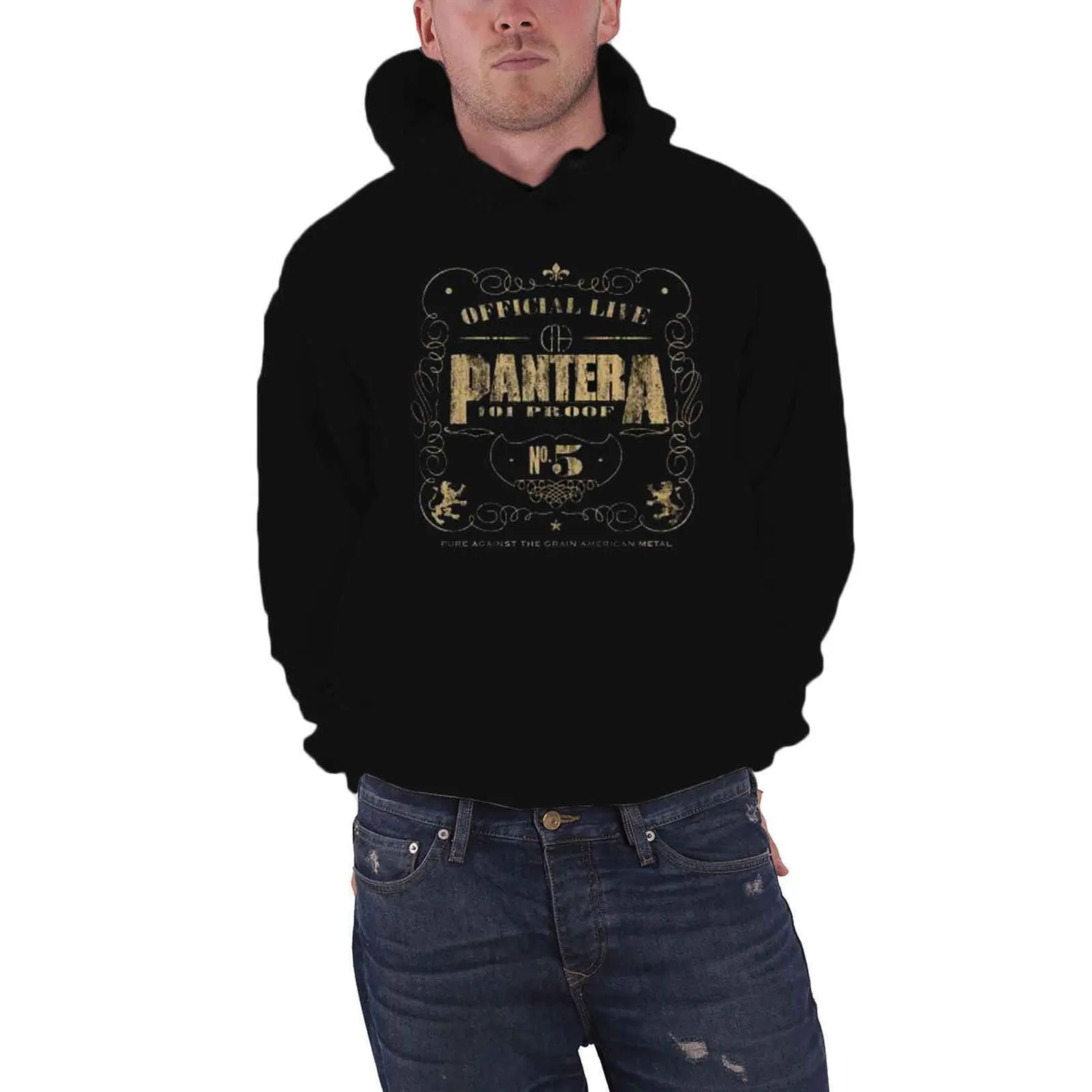 PANTERA - 101 PROOF - Pullover Hoodie Black sold by Spiral Direct product image thumbnail 2