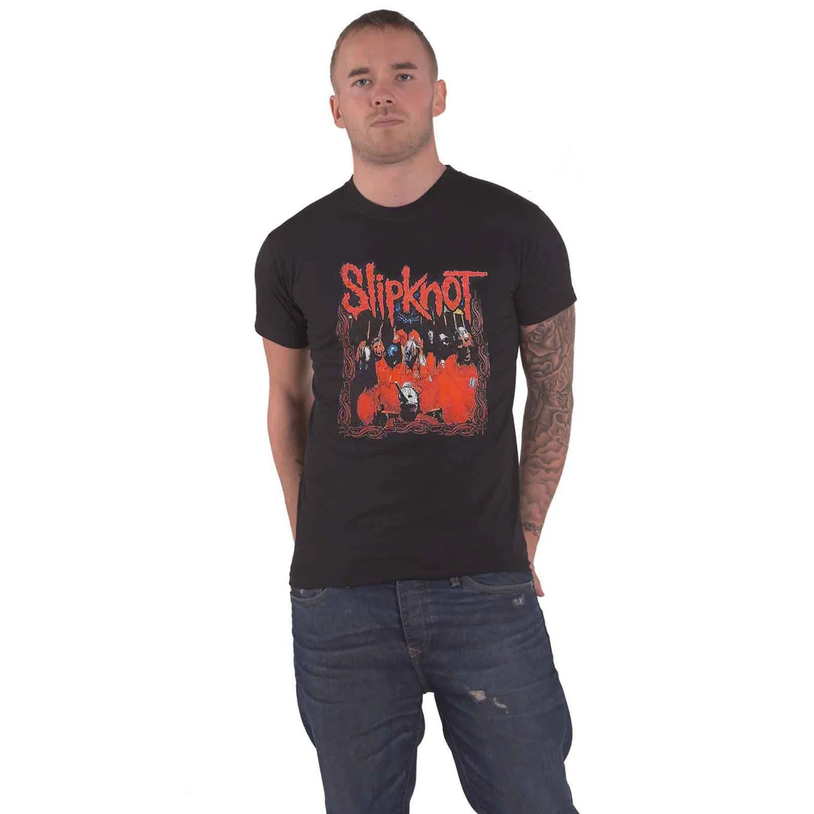 SLIPKNOT - BAND FRAME - T-Shirt Black sold by Spiral Direct product image thumbnail 2