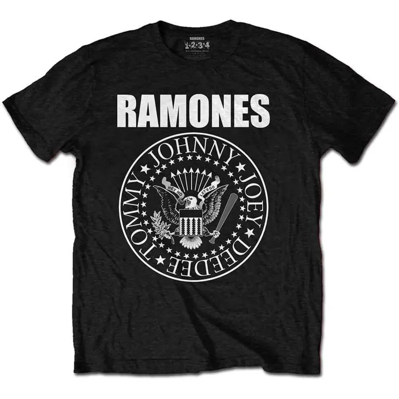 RAMONES - PRESIDENTIAL SEAL - T-Shirt Black made by Spiral Direct
