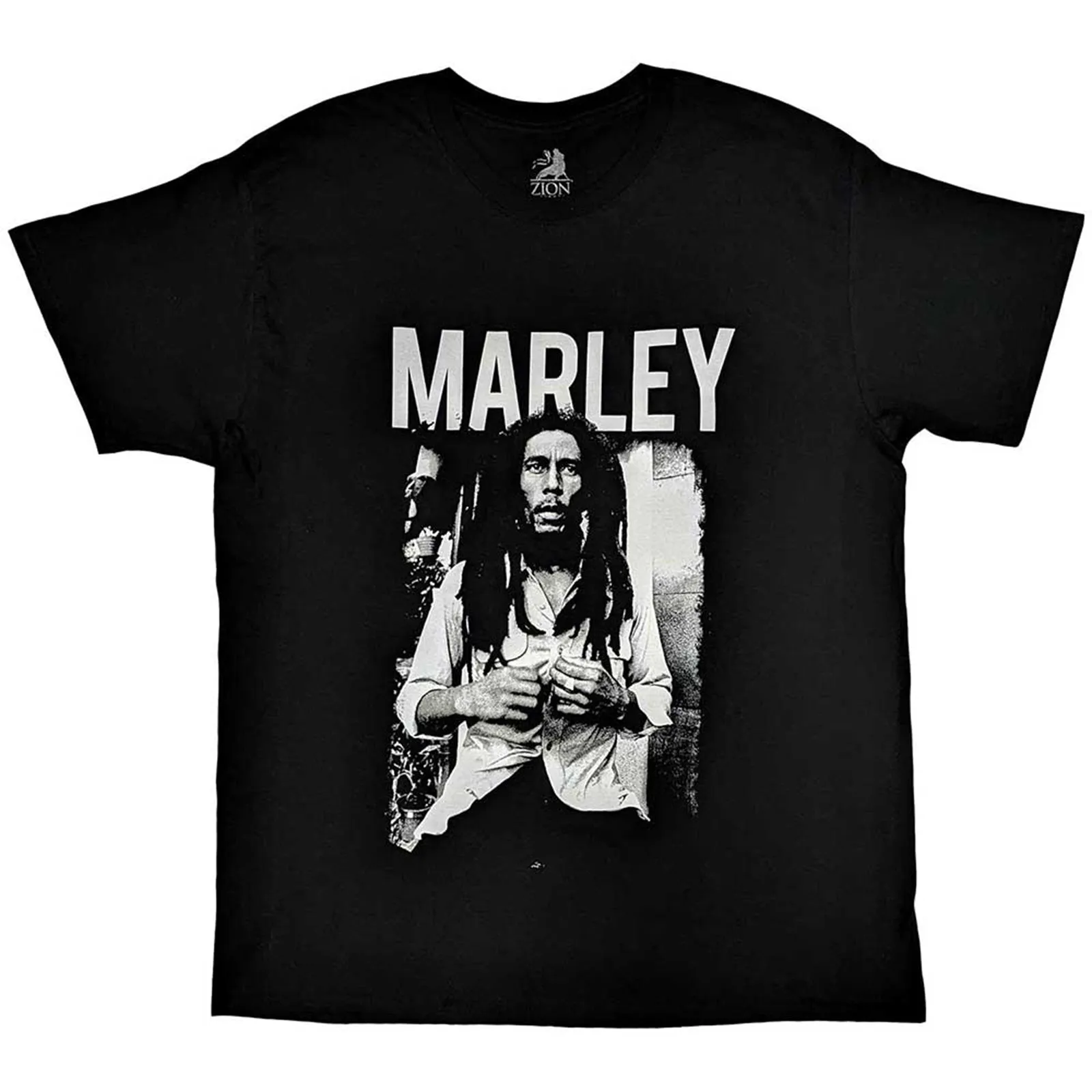 BOB MARLEY - BLACK & WHITE - T-Shirt Black sold by Spiral Direct