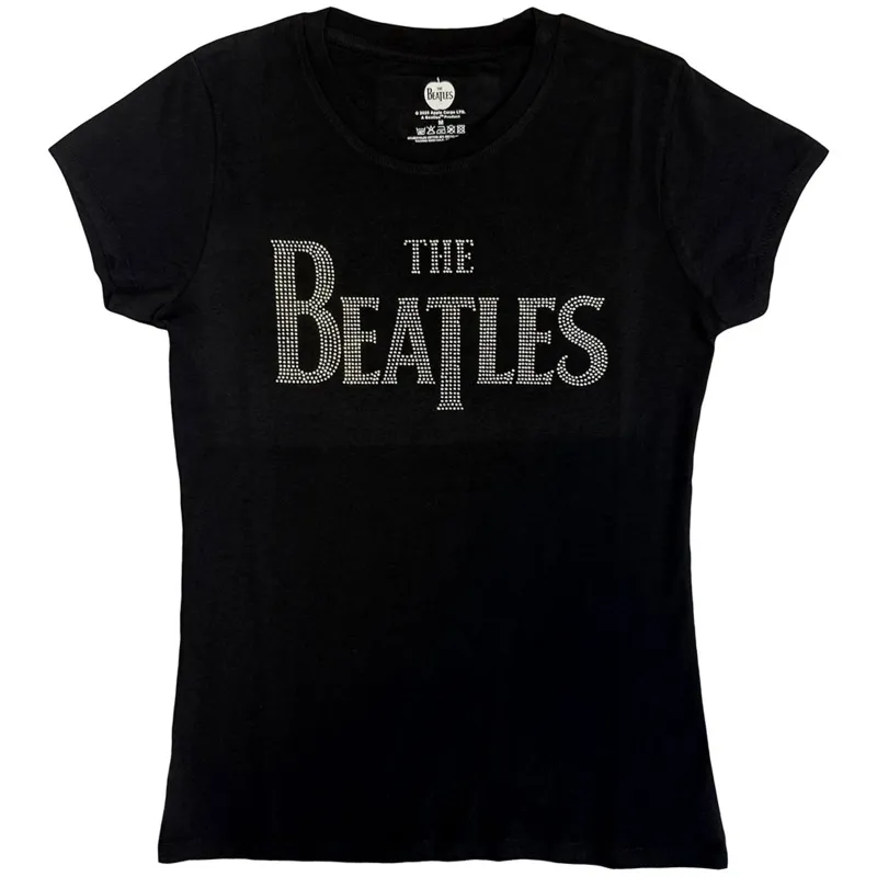 BEATLES, THE - DROP T CRYSTALS - T-Shirt Black (Embellished) sold by Spiral Direct