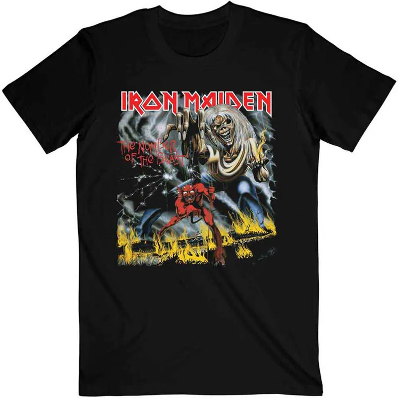 IRON MAIDEN - NUMBER OF THE BEAST - T-Shirt Black sold by Spiral Direct