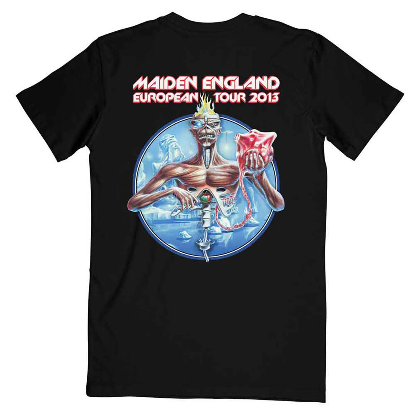IRON MAIDEN - EURO TOUR - T-Shirt Black (Back Print) sold by Spiral Direct product image thumbnail 2