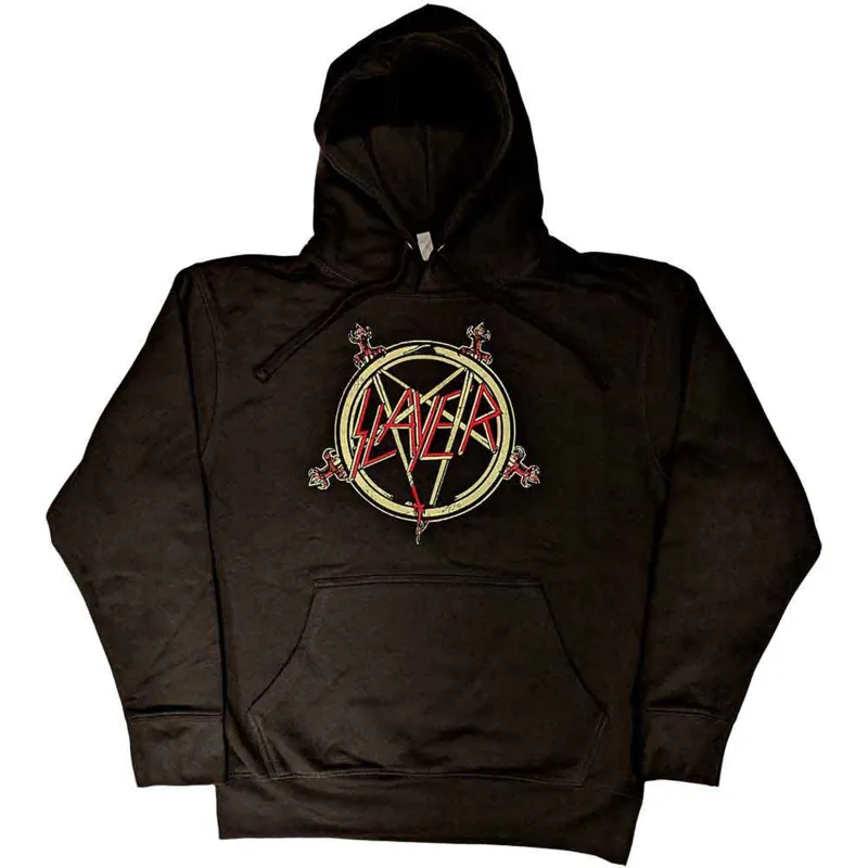 SLAYER - PENTAGRAM - Pullover Hoodie Black made by Spiral Direct