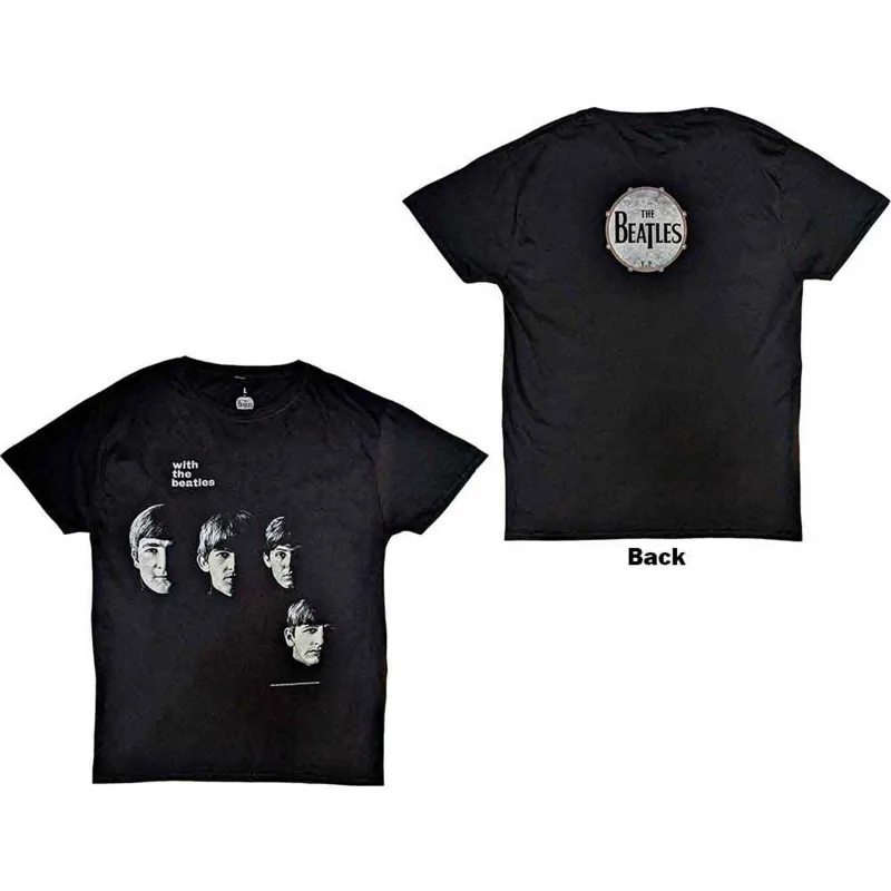 BEATLES, THE - VINTAGE WITH THE BEATLES - T-Shirt Black (Back Print) sold by Spiral Direct
