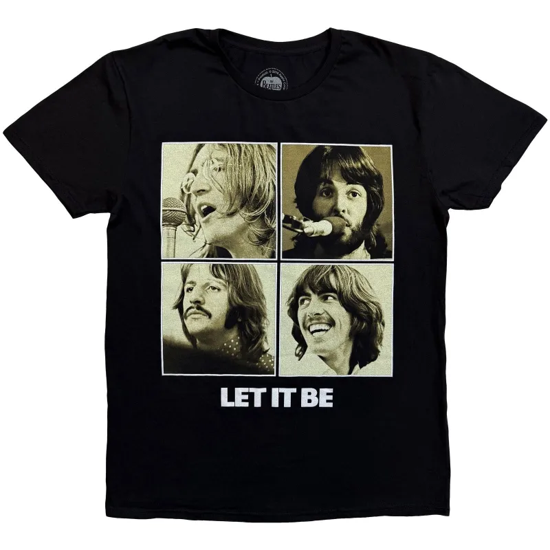 BEATLES, THE - LET IT BE SEPIA - T-Shirt Black sold by Spiral Direct