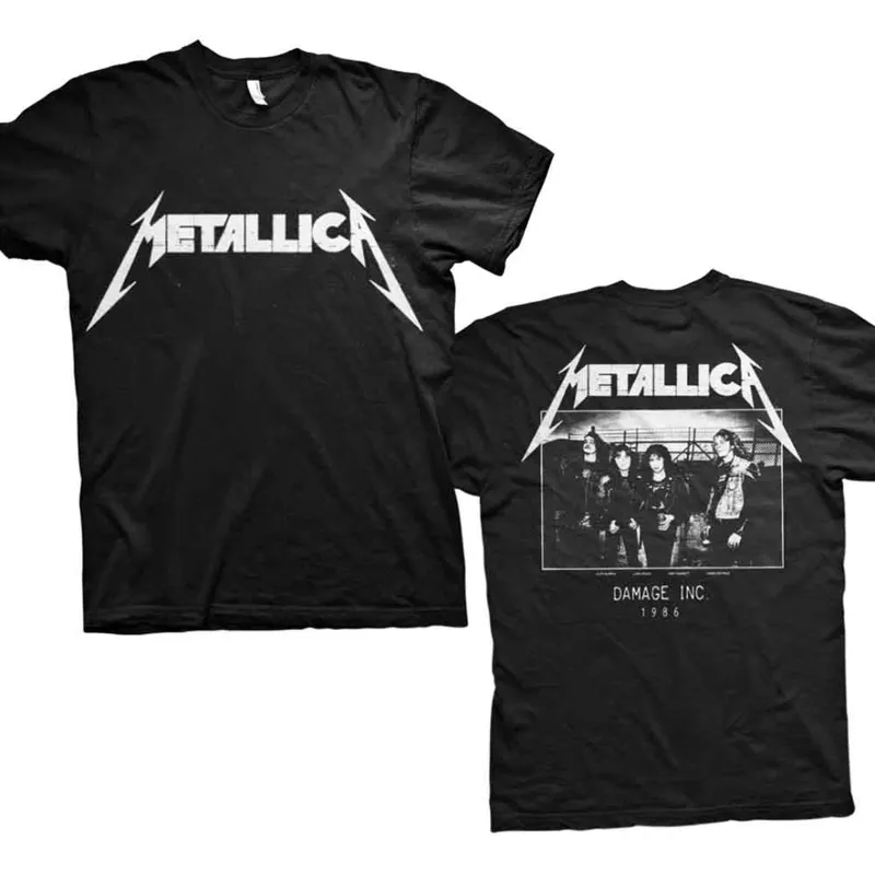 METALLICA - MASTER OF PUPPETS PHOTO - T-Shirt Black (Back Print) sold by Spiral Direct