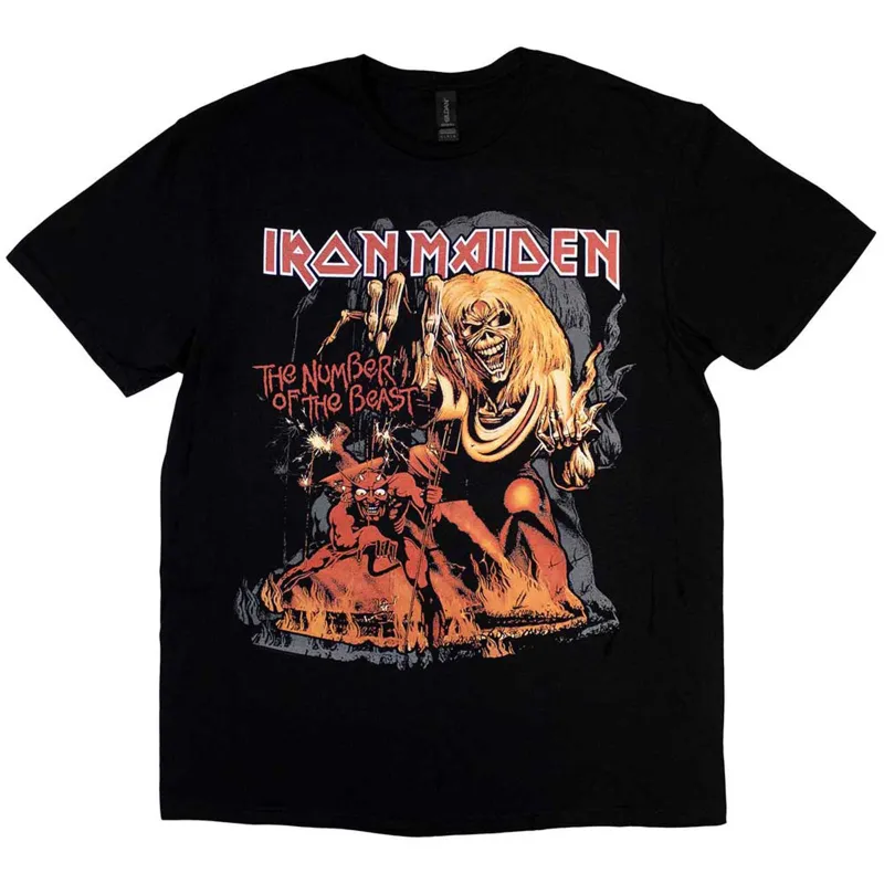 IRON MAIDEN - NUMBER OF THE BEAST GRAPHIC - T-Shirt Black sold by Spiral Direct