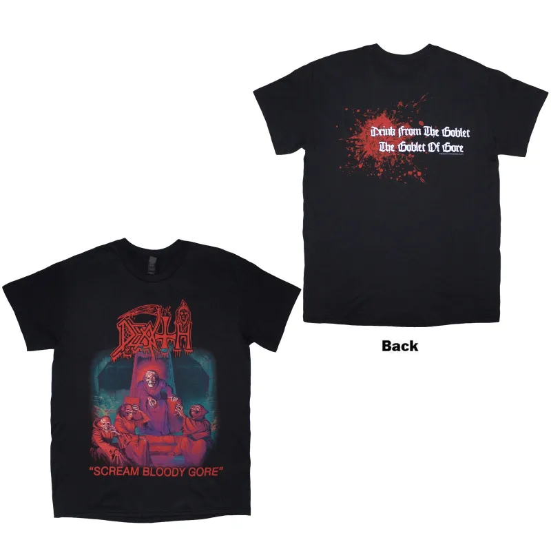 DEATH - SCREAM BLOODY GORE - T-Shirt Black (Back Print) sold by Spiral Direct