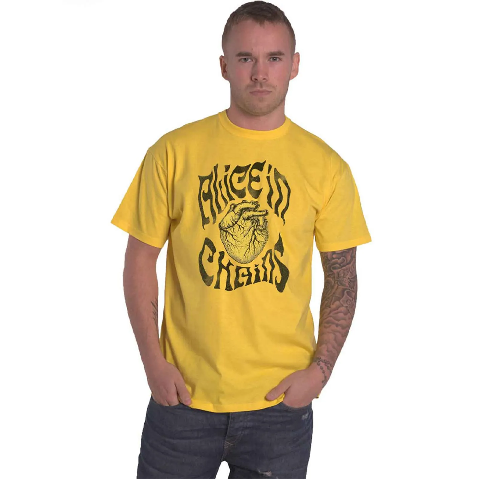 ALICE IN CHAINS - TRANSPLANT - T-Shirt Yellow sold by Spiral Direct product image thumbnail 2