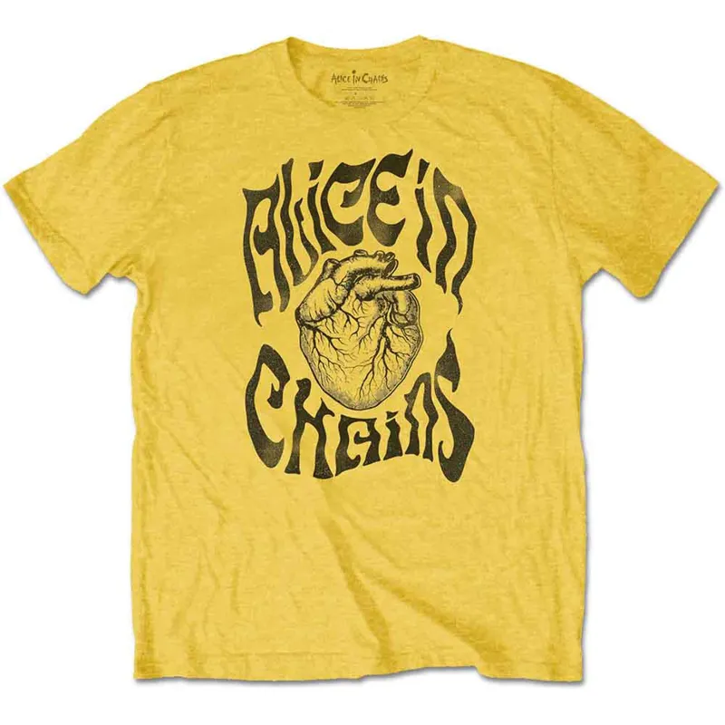 ALICE IN CHAINS - TRANSPLANT - T-Shirt Yellow made by Spiral Direct