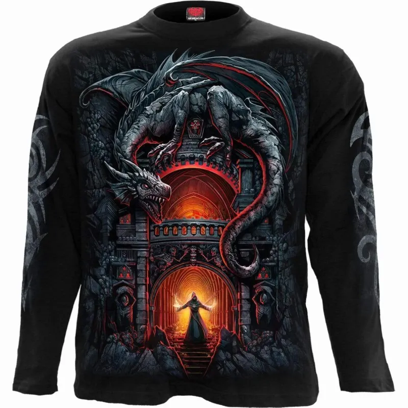 DRAGON'S LAIR - Longsleeve T-Shirt Black made by Spiral Direct