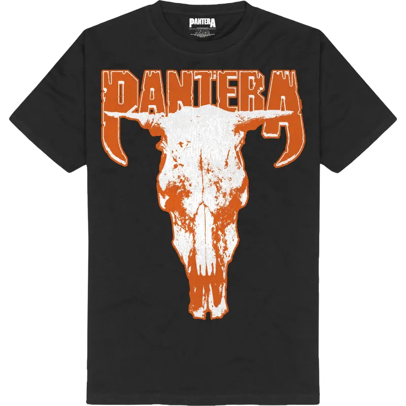 PANTERA - SKULL - T-Shirt Black made by Spiral Direct