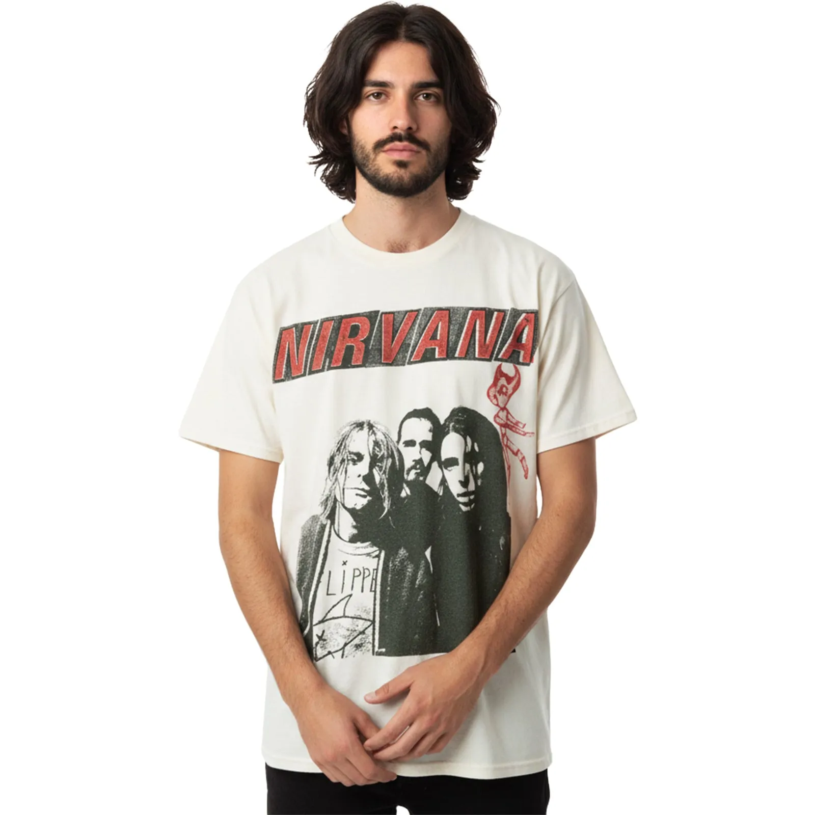 NIRVANA - FLIPPER - T-Shirt Natural sold by Spiral Direct product image thumbnail 2