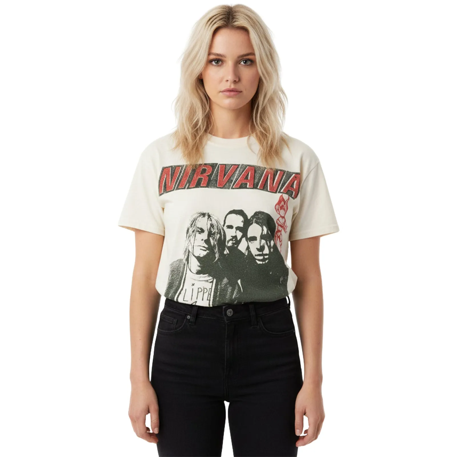 NIRVANA - FLIPPER - T-Shirt Natural sold by Spiral Direct product image thumbnail 3
