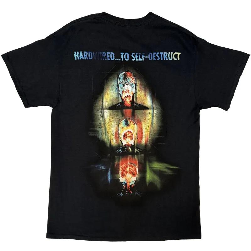 METALLICA - EXPLODED - T-Shirt Black (Back Print) made by Spiral Direct