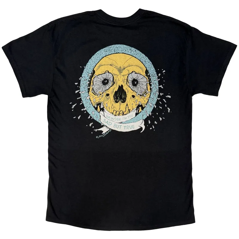 METALLICA - SAD BUT TRUE - T-Shirt Black (Back Print) made by Spiral Direct
