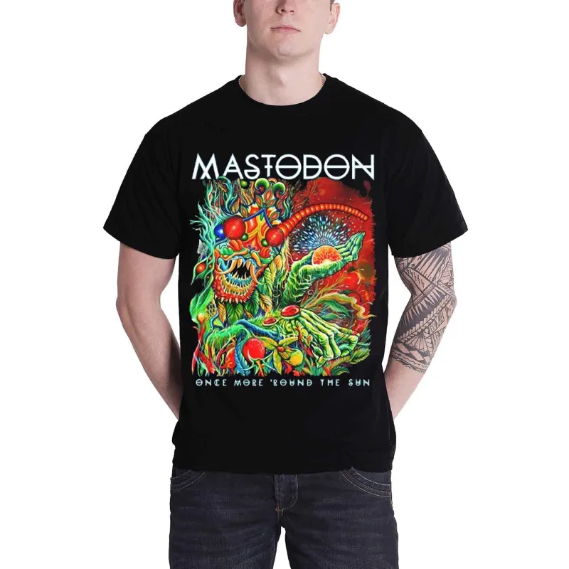 MASTODON - ONCE MORE ROUND THE SUN - T-Shirt Black made by Spiral Direct