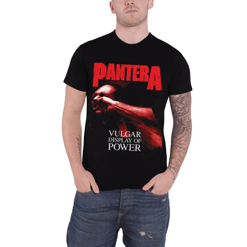 PANTERA - RED VULGAR - T-Shirt Black made by Spiral Direct