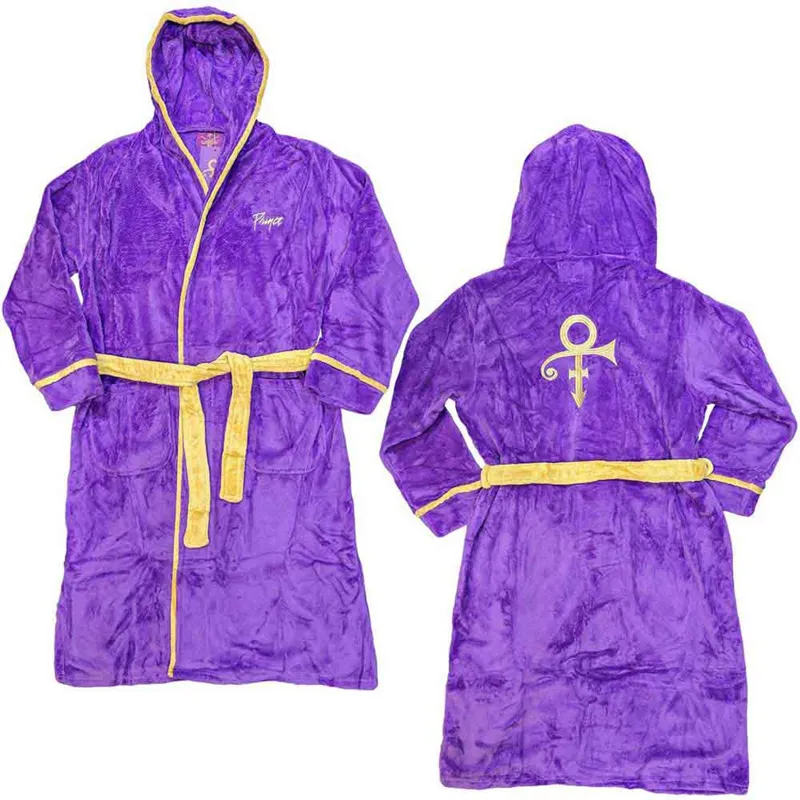 PRINCE - SYMBOL - Bathrobe Purple (Back Print) made by Spiral Direct