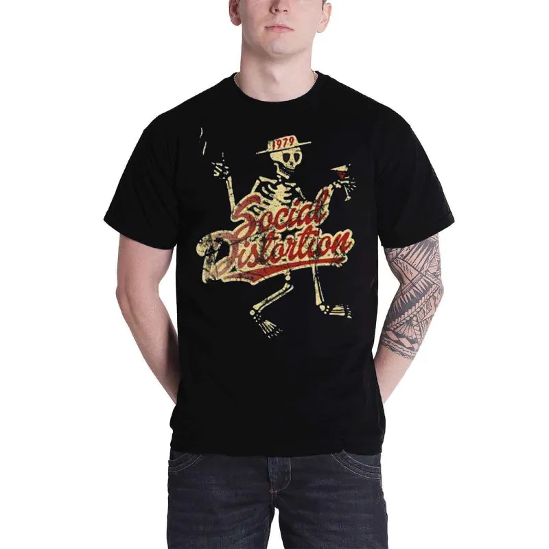SOCIAL DISTORTION - VINTAGE 1979 - T-Shirt Black made by Spiral Direct