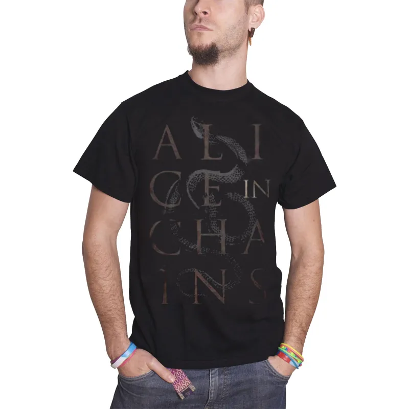 ALICE IN CHAINS - SNAKES - T-Shirt Black made by Spiral Direct
