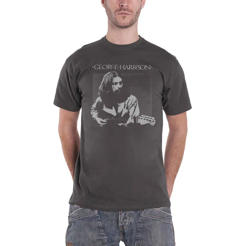 GEORGE HARRISON - LIVE PORTRAIT - T-Shirt Grey made by Spiral Direct