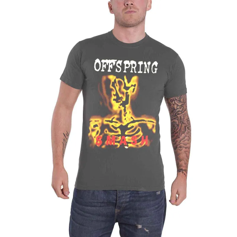 THE OFFSPRING - SMASH 20 - T-Shirt Grey made by Spiral Direct