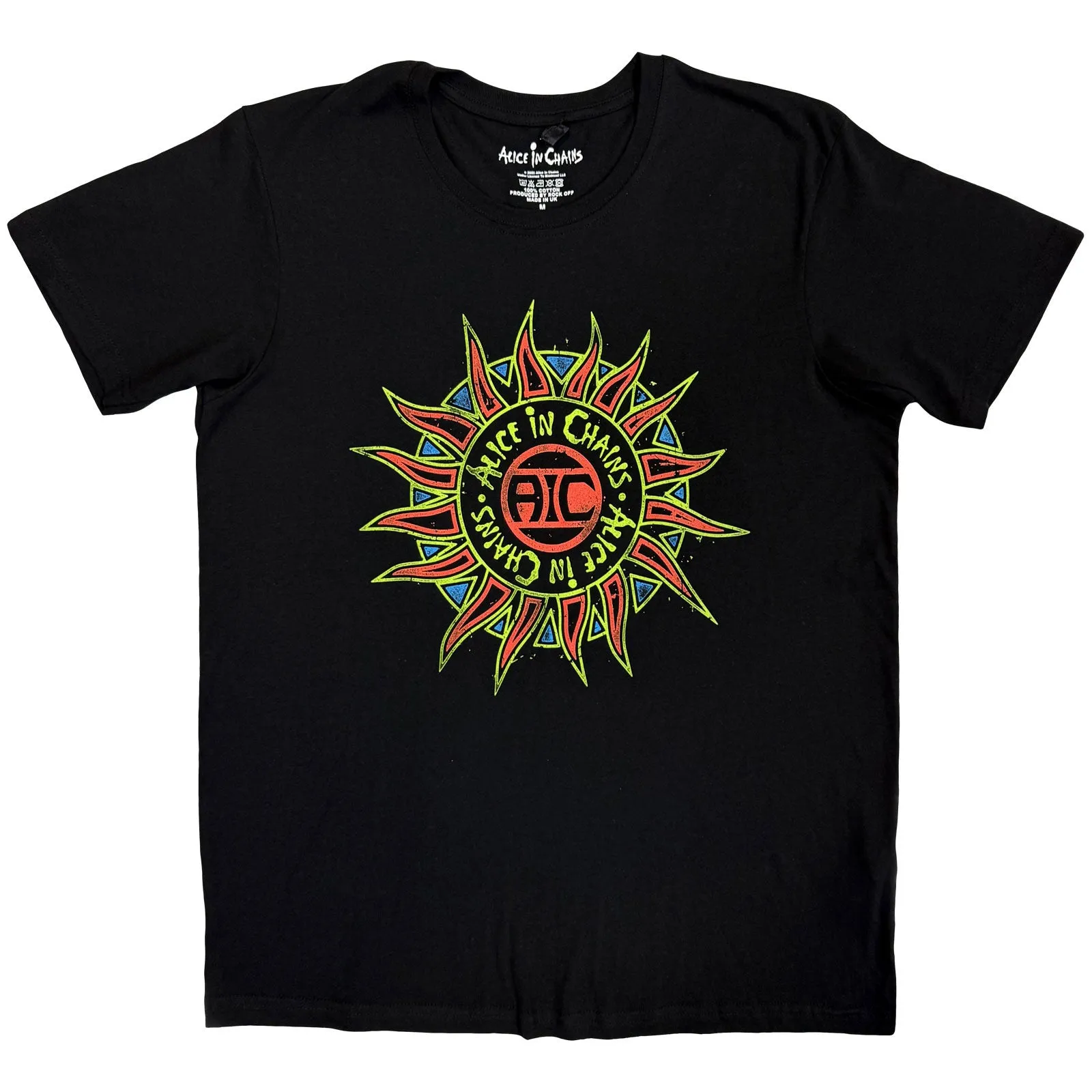 ALICE IN CHAINS - SUN LOGO - T-Shirt Black sold by Spiral Direct