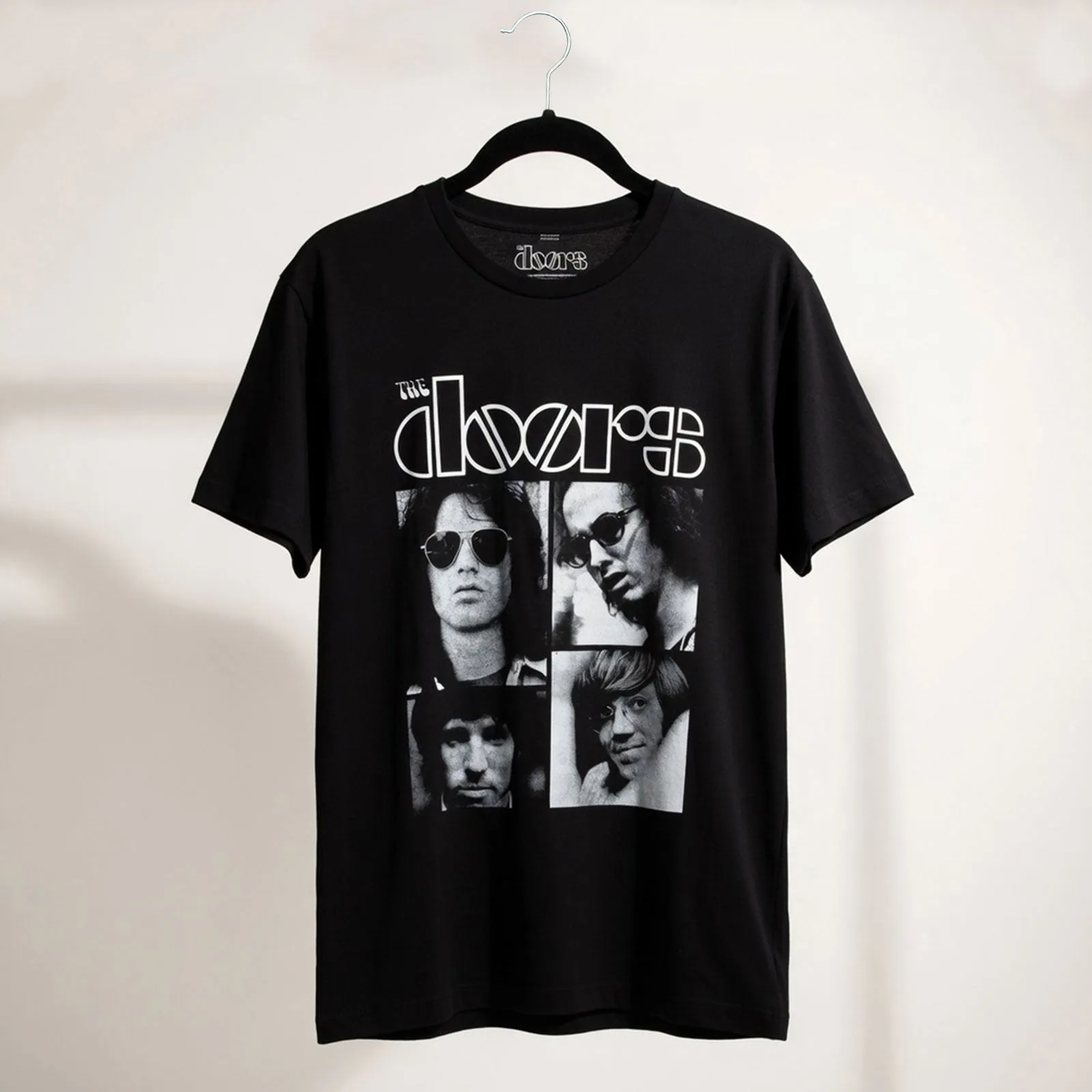 THE DOORS - SQUARES - Carbon T-Shirt Black sold by Spiral Direct product image thumbnail 2