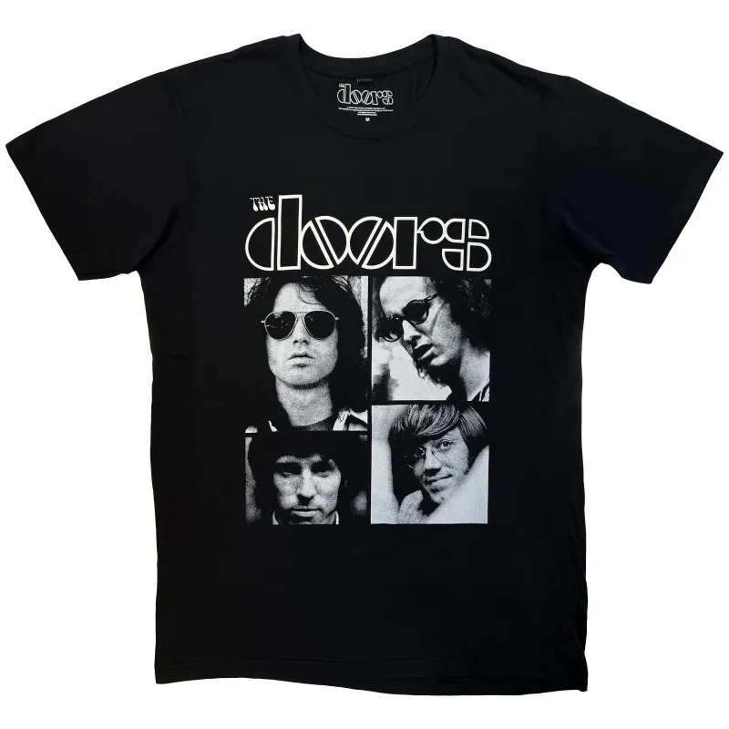 THE DOORS - SQUARES - Carbon T-Shirt Black made by Spiral Direct