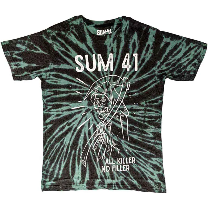 SUM 41 - REAPER - T-Shirt Green (Wash Collection) made by Spiral Direct
