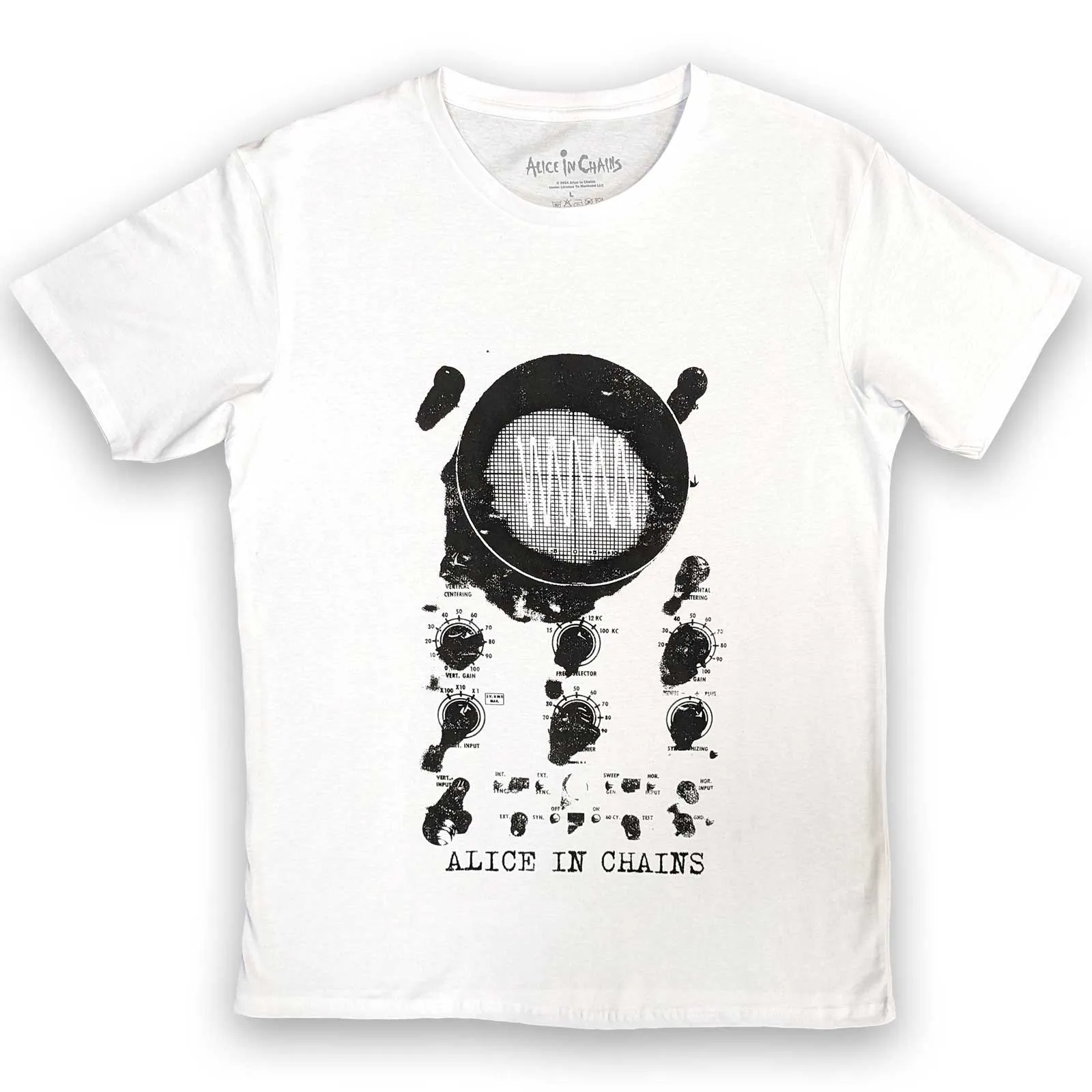ALICE IN CHAINS - OSCILLOSCOPE - T-Shirt White sold by Spiral Direct