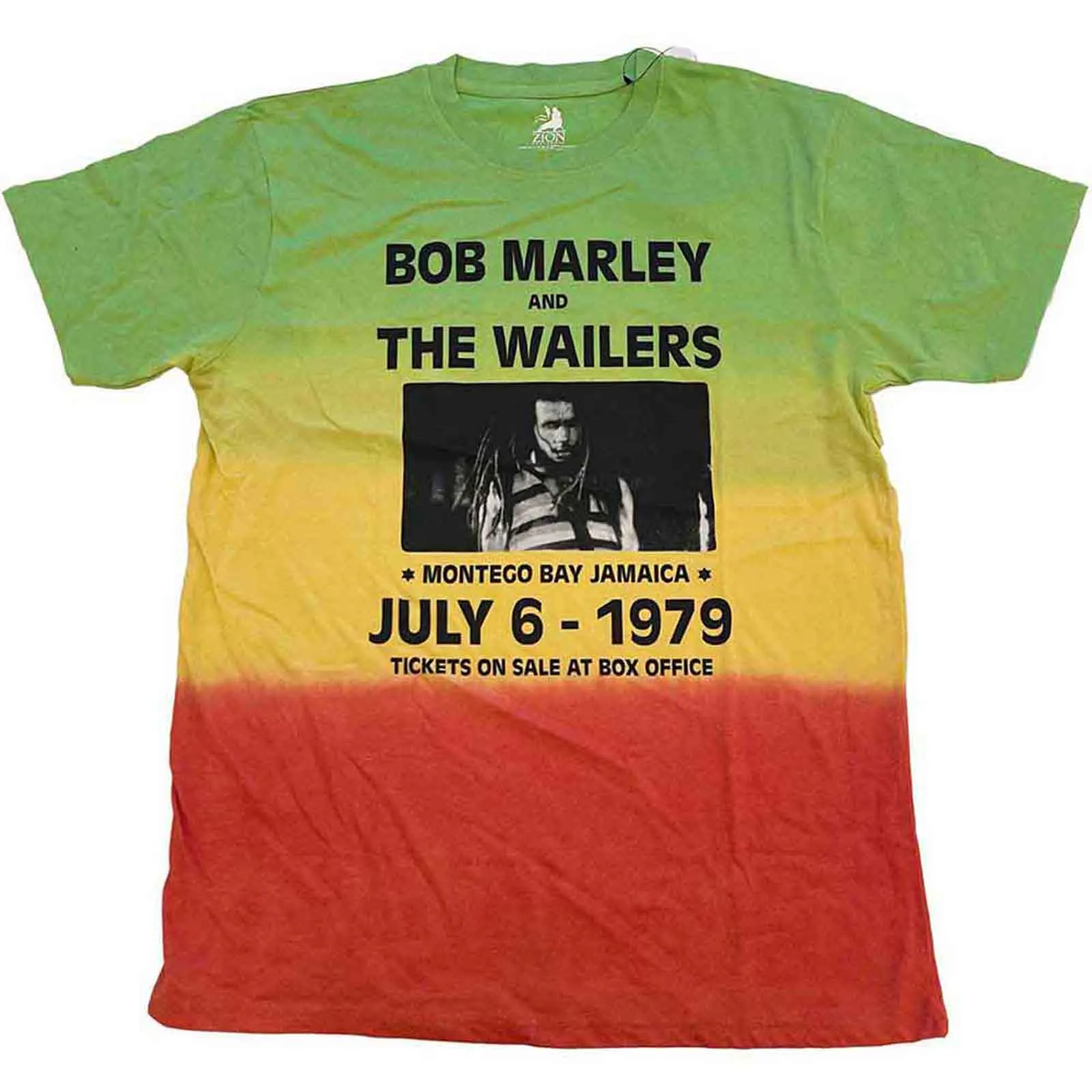 BOB MARLEY - MONTEGO BAY - T-Shirt Green (Wash Collection) sold by Spiral Direct