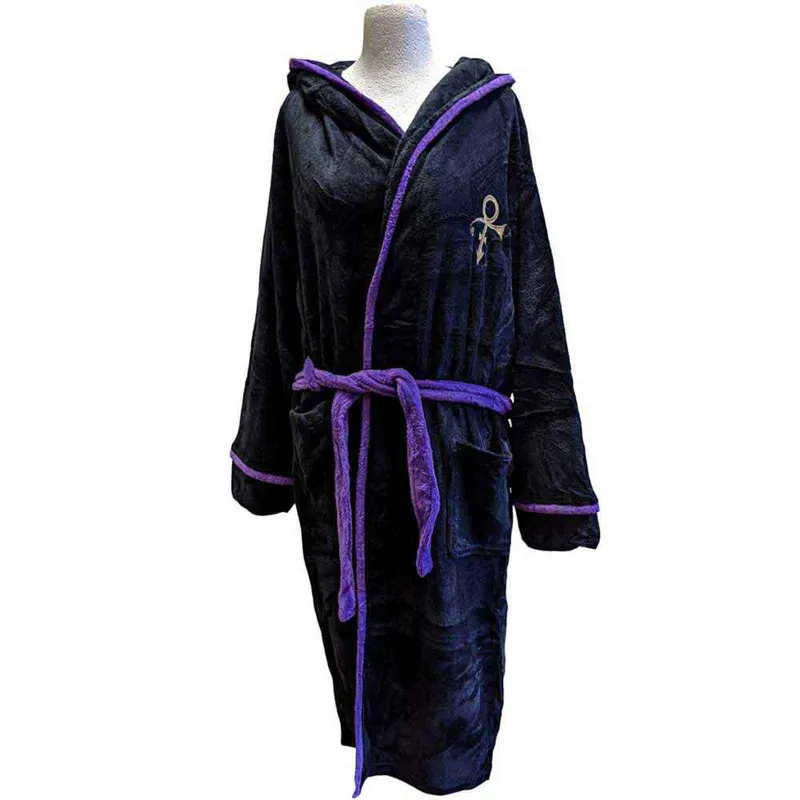 PRINCE - DOVES - Bathrobe Black (Back Print) made by Spiral Direct