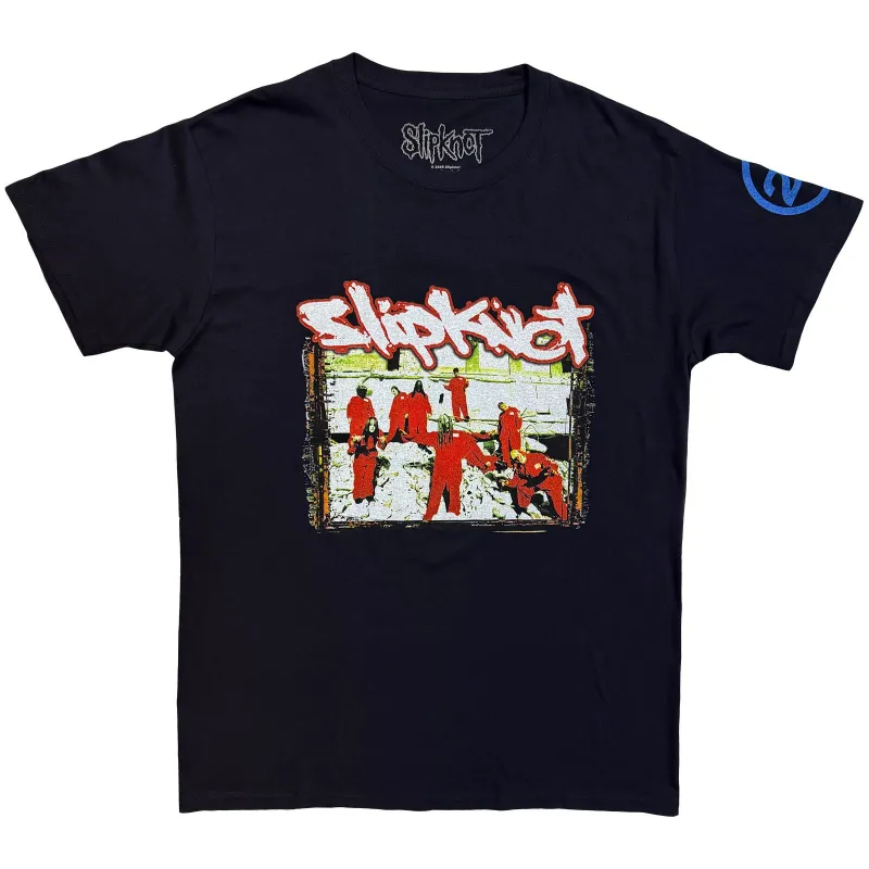 SLIPKNOT - 20TH ANNIVERSARY - RED JUMP SUITS - T-Shirt Blue (Back Print) made by Spiral Direct