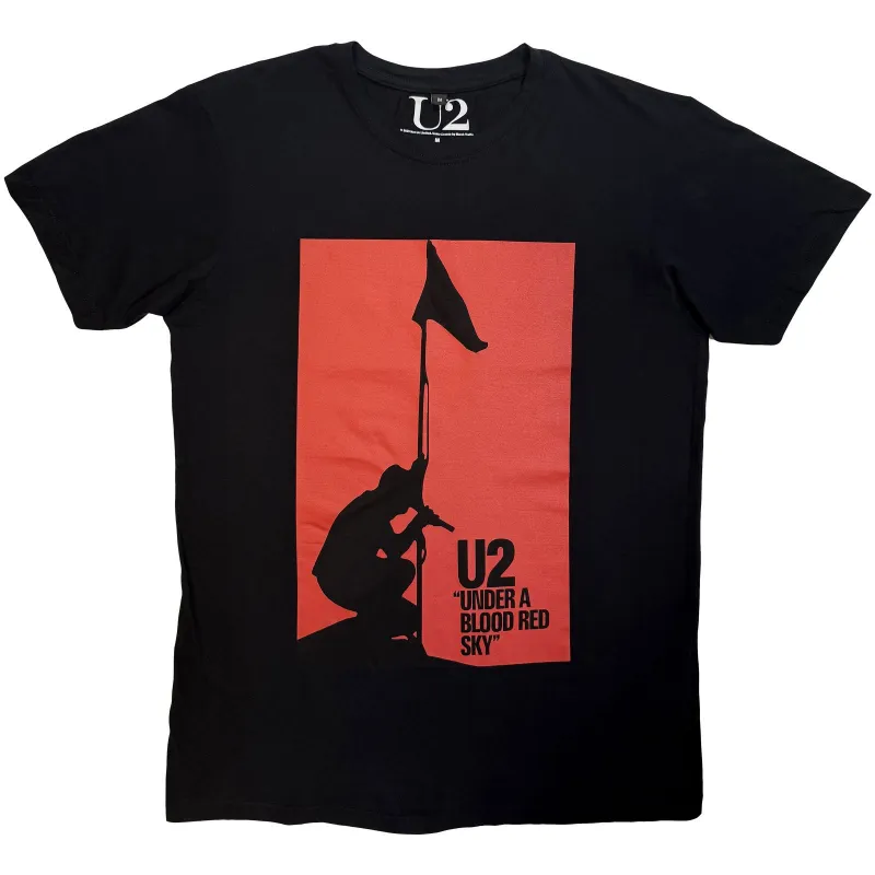 U2 - BLOOD RED SKY - Carbon T-Shirt Black made by Spiral Direct