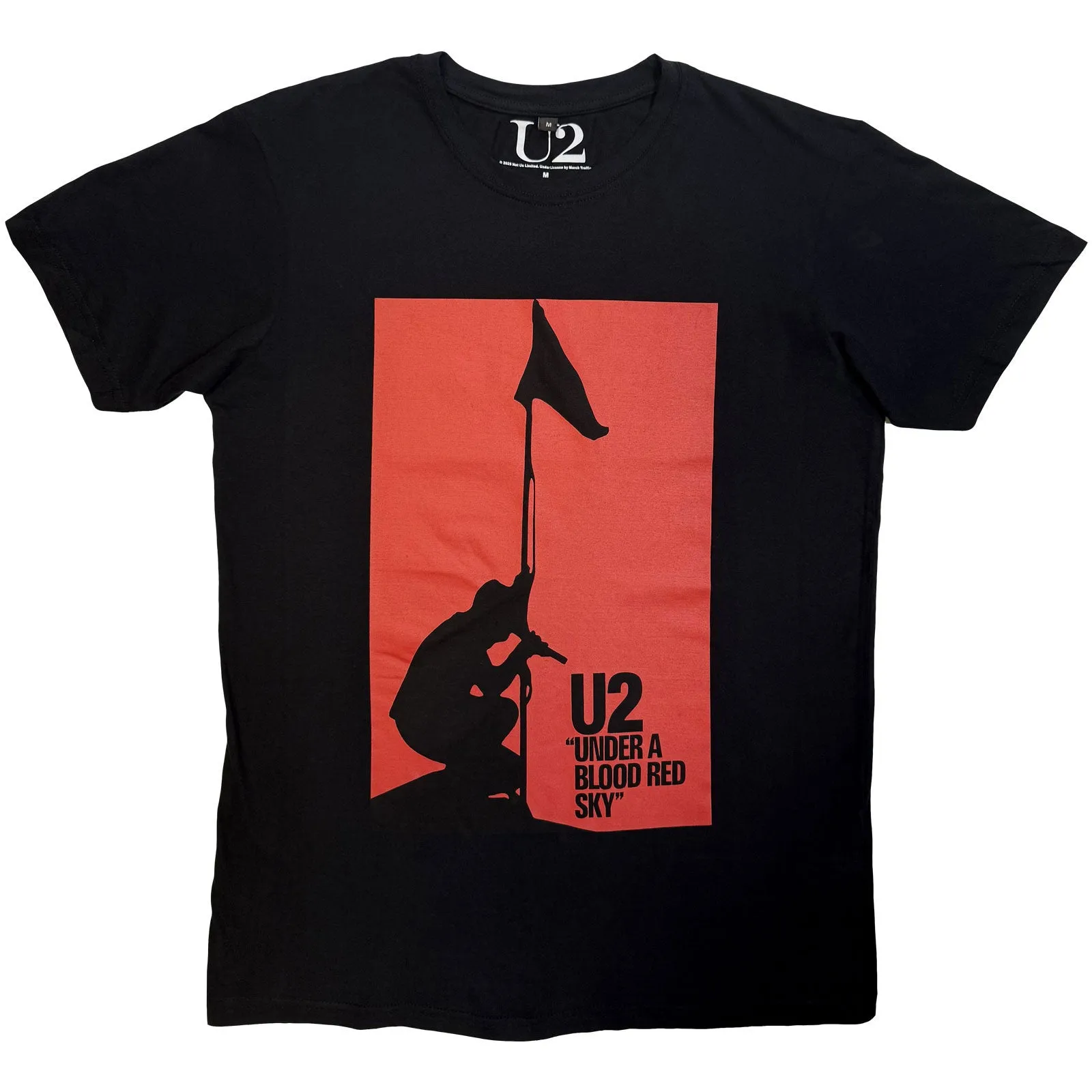 U2 - BLOOD RED SKY - Carbon T-Shirt Black sold by Spiral Direct