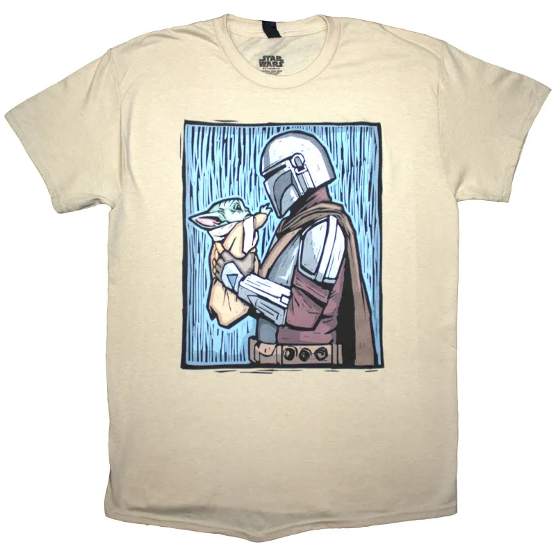 STAR WARS - THE MANDALORIAN HOLDING GROGU - T-Shirt Neutral made by Spiral Direct