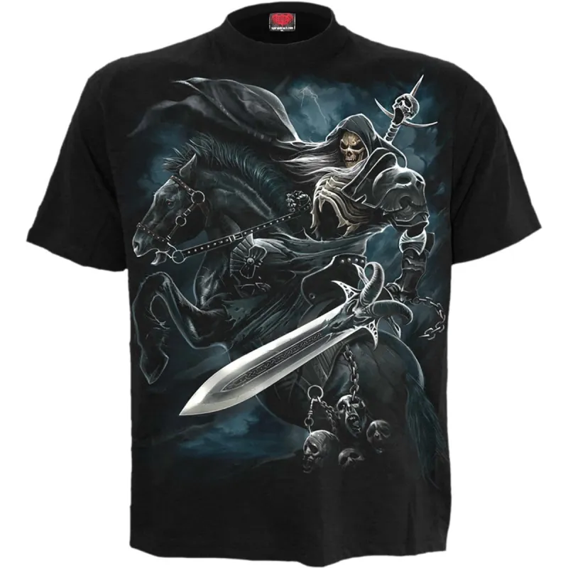 GRIM RIDER - T-Shirt Black made by Spiral Direct