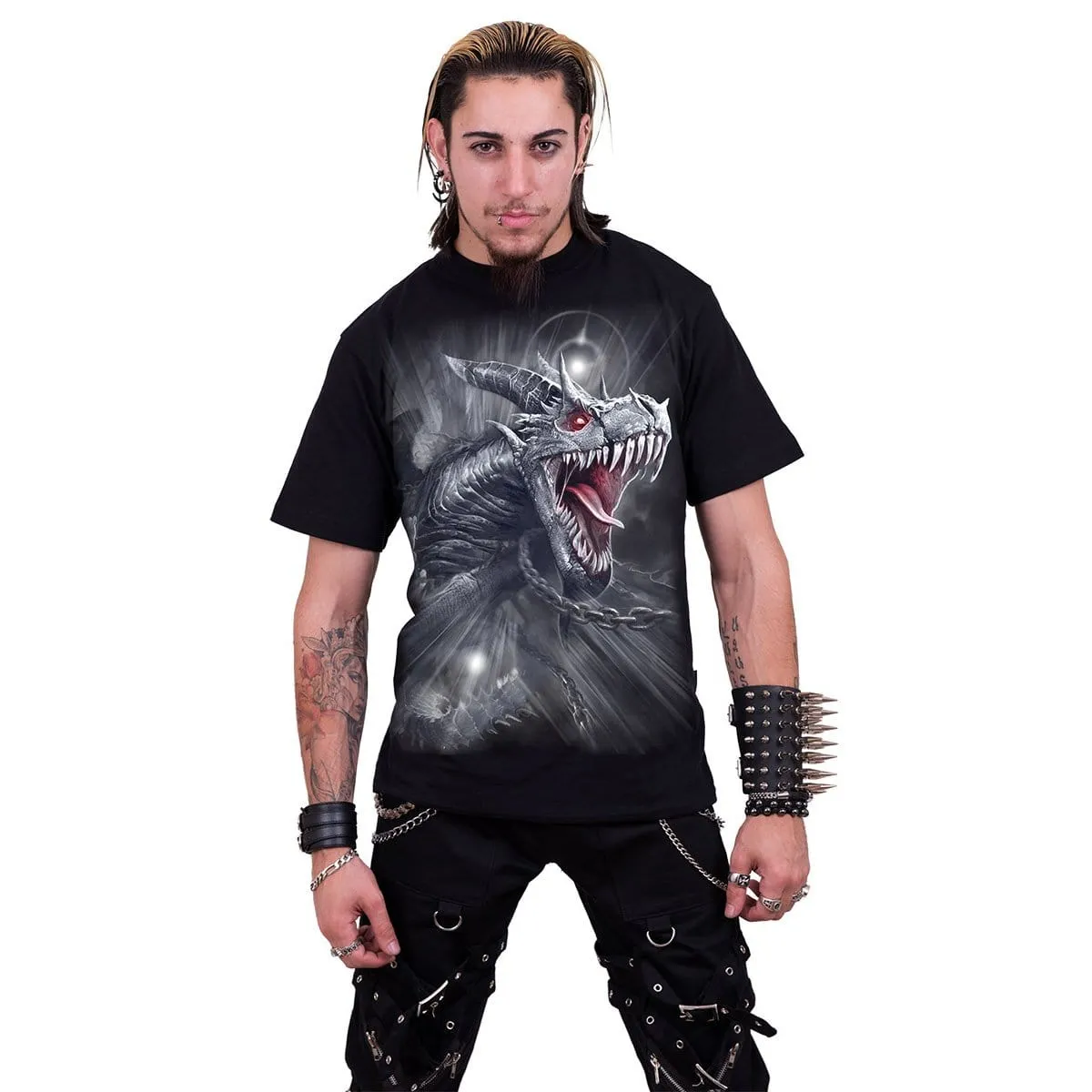 DRAGON'S CRY - T-Shirt Black sold by Spiral Direct product image thumbnail 3