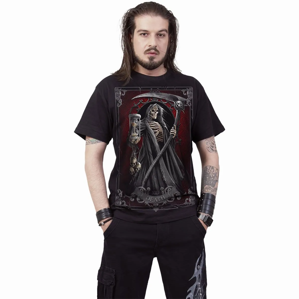DEATH TAROT - T-Shirt Black sold by Spiral Direct product image thumbnail 3